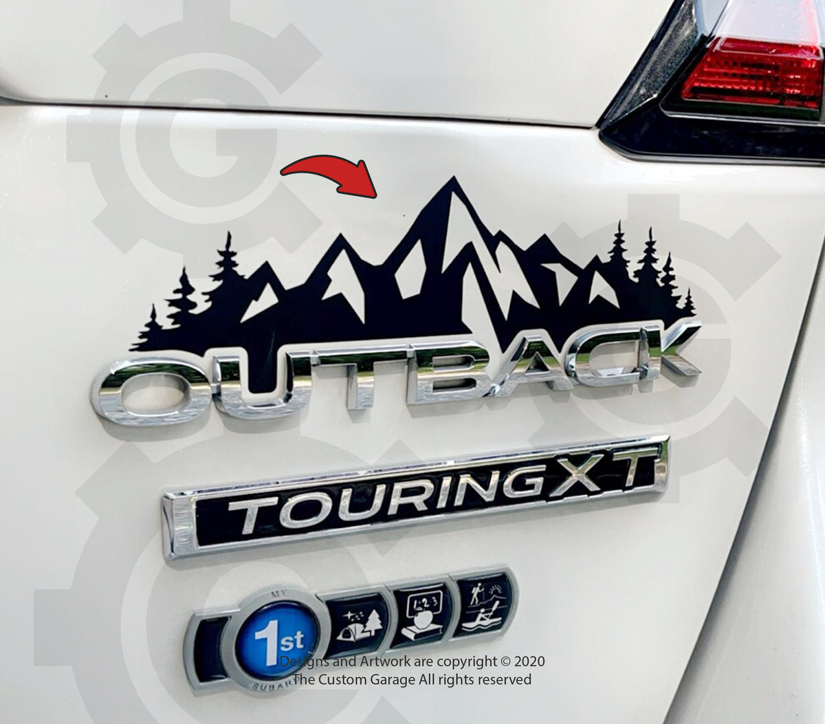 2020-2025 Subaru Outback Mountain Design Decals – The Custom Garage